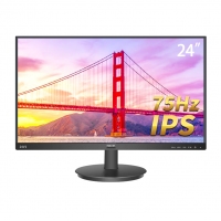飛利浦241V8 23.8英寸電腦顯示器 1080P全高清 VA廣視角 75Hz 高清家用辦公可壁掛 HDMI+VGA接口