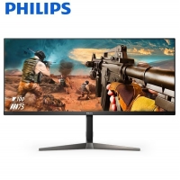 飛利浦 345M2RL 34英寸 超寬2K帶魚屏 144Hz 1ms HDR認(rèn)證 雙源同屏 電競顯示器