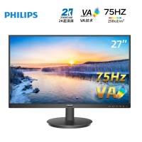 飛利浦（PHILIPS）275V8L 27英寸 2K 75Hz 99%sRGB廣色域 愛眼低藍(lán)光 辦公娛樂 電腦顯示器