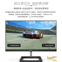 飛利浦（PHILIPS）275E1 27英寸2K電腦顯示器IPS技術(shù)廣色域75HZ商務(wù)辦公學(xué)習(xí)愛眼低藍(lán)光不閃屏微邊框顯示屏