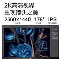 飛利浦（PHILIPS）27E1N5600E 27寸 2K高清75HzIPS顯示屏Type-C65w升降旋轉(zhuǎn)1ms響應(yīng)電腦顯示器