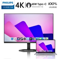 飛利浦（PHILIPS）27E1N5900E 27英寸4K顯示器IPS電腦豎屏幕Type-C接口10.7億色設(shè)計(jì)電競(jìng)屏