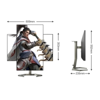 飛利浦（PHILIPS）27M1F5800 27英寸 4K 144Hz NanoIPS HDR600 旋轉(zhuǎn)升降 電競(jìng)顯示器