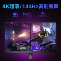 飛利浦（PHILIPS）27M1N5900 27寸電競顯示器 4K 144Hz Type-C 90W IPS游戲直播顯示屏