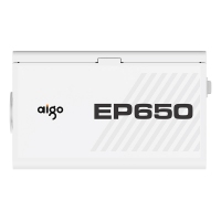 愛國者（aigo） EP650 額定650W 白色 機箱電腦電源(80Plus白牌/主動式PFC/支持背線/大單路12V）