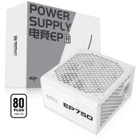 愛國者（aigo） 額定750W EP750 白色 機箱電腦電源（80Plus白牌/主動式PFC/支持背線/大單路12V）