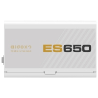 愛國(guó)者（aigo）額定650W ES650白色 全模組機(jī)箱電腦電源（白色模組線/80plus金牌/雙CPU供電/全電壓）
