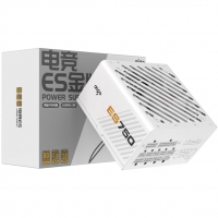 愛(ài)國(guó)者（aigo）ES750W白色 ATX3.0 臺(tái)式電腦主機(jī)箱電源（原生PCIE5.0/12VHPWR/80plus金牌/全模組/40系顯卡）