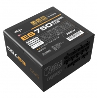 愛國者（aigo）ES750W ATX3.0 臺式電腦主機箱電源（原生PCIE5.0/12VHPWR/80plus金牌/全模組設計/40系顯卡）