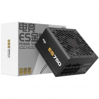 愛國者（aigo）ES750W ATX3.0 臺式電腦主機箱電源（原生PCIE5.0/12VHPWR/80plus金牌/全模組設計/40系顯卡）