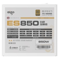 愛國者（aigo）ES850 電競金牌全模組電腦臺式機(jī)電源 ATX2.0 智能溫控 臺系主電容 ES850/白/850W