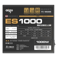 愛國者（aigo）ES1000W ATX3.0金牌全模組電源（原生PCIE5.0支持4090/全電壓/臺式游戲電腦主機箱電源）