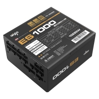 愛國者（aigo）ES1000W ATX3.0金牌全模組電源（原生PCIE5.0支持4090/全電壓/臺式游戲電腦主機箱電源）