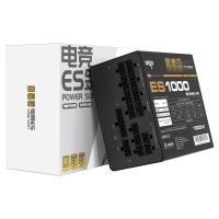 愛國者（aigo）ES1000W ATX3.0金牌全模組電源（原生PCIE5.0支持4090/全電壓/臺式游戲電腦主機箱電源）