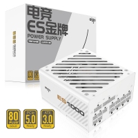 愛國者（aigo）ES1000W白色 ATX3.0金牌全模組電源（原生PCIE5.0支持4090/全電壓/臺式游戲電腦主機箱電源）