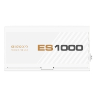 愛國者（aigo）ES1000W白色 ATX3.0金牌全模組電源（原生PCIE5.0支持4090/全電壓/臺式游戲電腦主機(jī)箱電源）