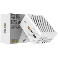 愛國者（aigo）ES1000W白色 ATX3.0金牌全模組電源（原生PCIE5.0支持4090/全電壓/臺式游戲電腦主機(jī)箱電源）