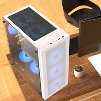 愛國者（aigo）T18 亞克力全側(cè)透 臺式游戲辦公電腦機箱 【支持ATX主板/240冷排/8風(fēng)扇位/細網(wǎng)孔設(shè)計】
