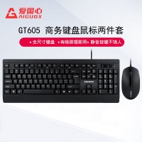 愛國心 GT605 商務(wù)辦公鍵鼠套裝 有線鍵鼠套裝 即插即用