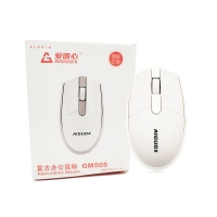 愛(ài)國(guó)心 GM505(灰白色) 復(fù)古辦公有線鼠標(biāo) 商務(wù)鼠標(biāo) 辦公鼠標(biāo)