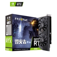 索泰 RTX 3050-8GD6 毀滅者 HA 雙風(fēng)扇游戲 吃雞電競設(shè)計 電腦顯卡 HDMI+DP*3