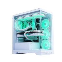 威剛（ADATA）XPG空境 超白玻版 ATX海景房機箱臺式機 支持360水冷 兼容MATX背插主板前置C口