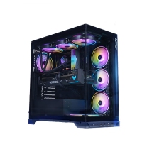 威剛（ADATA）XPG空境 黑色 ATX海景房機箱臺式機 支持360水冷 兼容MATX背插主板前置C口