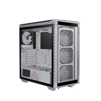 威剛（ADATA）XPG 戰(zhàn)巡艦機(jī)殼中塔式 ARGB燈效 ATX PC 游戲機(jī)箱主機(jī)4毫米鋼化玻璃側(cè)面 白色 ARGB燈效