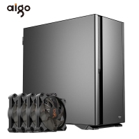 愛國者 YOGO K100 黑色 防塵降噪 寬體電腦機箱（帶風(fēng)扇） E-ATX主板/4090顯卡/360冷排/Type-C/高分子吸音棉