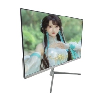 卓興玩家 Z240 24寸 白色 IPS硬屏無邊框顯示器 低藍(lán)光不閃屏 支持壁掛 纖薄辦公電腦液晶屏幕