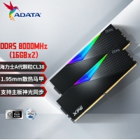 威剛(ADATA)XPG龍耀D500G 32GB(16GBX2)套裝 DDR5 8000 (黑色) 臺式機內(nèi)存條