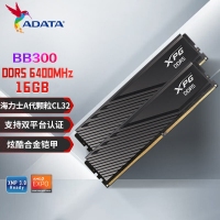 威剛威龍 BB300 16G 6400 DDR5 黑色 (小馬甲)