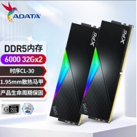 威剛(ADATA)XPG龍耀D500G 64GB(32GBX2) DDR5 6000 黑色彩包套裝 C30海力士A die內(nèi)存