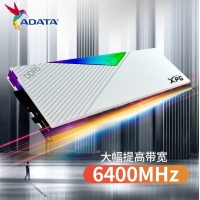 威剛(ADATA)XPG龍耀D500G 32GB(16GBX2)白色彩包套裝 DDR5 6400 C32海力士A die內(nèi)存條