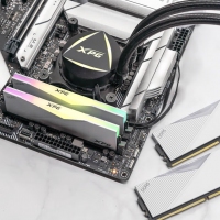 威剛XPG D500G 32G(16G*2) 6800 DDR5 DW500G (釉白) RGB 臺(tái)式機(jī)內(nèi)存條 海力士A-die