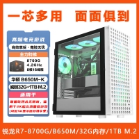 【銳龍R7-8700G電競(jìng)設(shè)計(jì)】AMD銳龍R7-8700G/B650M/32G/1TB高端家用游戲辦公臺(tái)式組裝電腦AI主機(jī)
