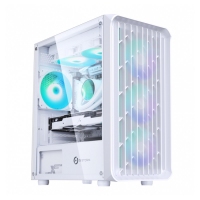 游戲風(fēng)暴 曠野3 白色 臺(tái)式電腦游戲側(cè)透主機(jī)箱/支持M-ATX主板/240水冷