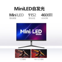 飛利浦 32M2N6800M 31.5英寸 MiniLED電腦顯示器 4K高清 144Hz GTG1ms HDR1000 旋轉(zhuǎn)升降 游戲電競(jìng)屏幕