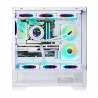 游戲風暴 星空PRO 白 ATX海景房機箱臺式機 雙面玻璃/無立柱/360水冷位/底部270°網(wǎng)孔散熱