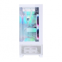 游戲風暴 星空PRO 白 ATX海景房機箱臺式機 雙面玻璃/無立柱/360水冷位/底部270°網(wǎng)孔散熱