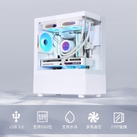 游戲風(fēng)暴 星空mini 白 M-ATX海景房機(jī)箱臺式機(jī) 雙面玻璃/無立柱/240水冷位