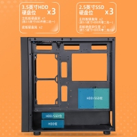 游戲風(fēng)暴 洛麗塔MAX 黑 臺(tái)式電腦游戲側(cè)透主機(jī)箱/支持E-ATX主板/360水冷