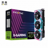 索泰（ZOTAC）GeForce RTX4070 SUPER-12GB X-GAMING GOC 花蝴蝶 電競獨(dú)立臺式顯卡