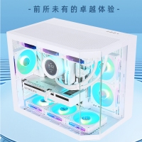 今日特價 游戲風暴機箱 海嵐（黑色）海景房 臺式電腦游戲機箱/支持M-ATX主板/360水冷