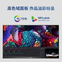 飛利浦27E1N5900R 27英寸4K IPS 10bit出廠校準(zhǔn)HDR400 TypeC65W 低藍(lán)光智能分屏 辦公顯示器
