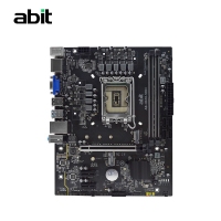 升技(abit)H610M VDH 深空黑 電腦主板支持CPU12100/12400F/13400