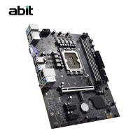 升技(abit)H610M VDH 深空黑 電腦主板支持CPU12100/12400F/13400