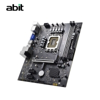 升技(abit)H610M VDH 深空黑 電腦主板支持CPU12100/12400F/13400