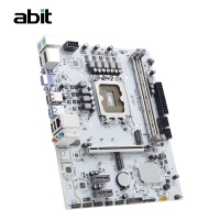 升技(abit)H610M VDH 雪山白 電腦主板支持CPU12100/12400F/13400