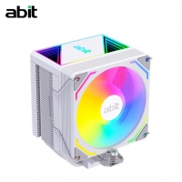 升技（abit）AB-900 ARGB版 白色 CPU風(fēng)冷散熱器 (4熱管/ARGB光效/PWM風(fēng)扇/119mm